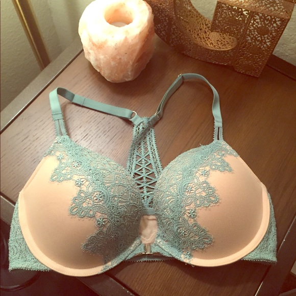 NFS-Teal Front Close Dream Angels Pushup Bra - Picture 1 of 5